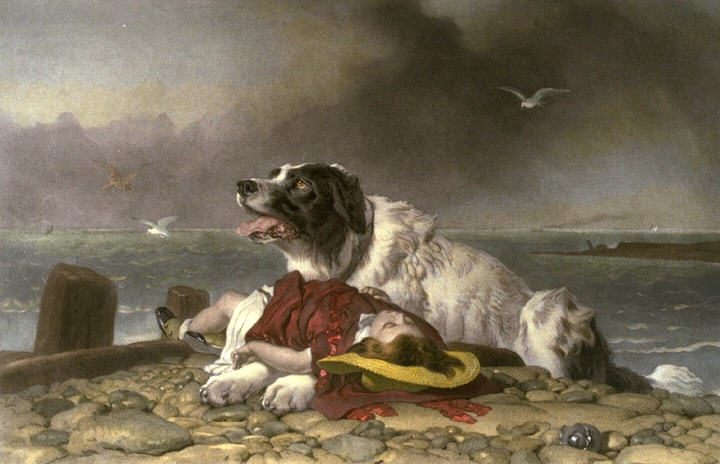 paintings with dogs in them